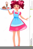 Free Clipart Waitress Image