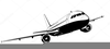 Airplane Silhouette Clipart Image