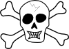 Pirate Skull And Bones Clip Art