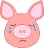 Pink Sad Clip Art