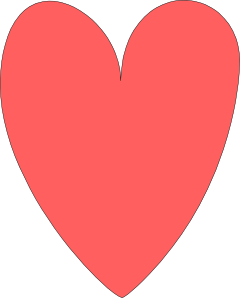 Red Pink Heart Clip Art