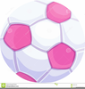 Pink Soccer Ball Clipart Image