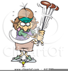 Free Clipart Female Golfer Image