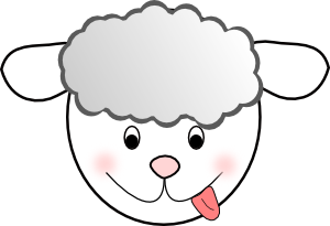 Smiling Bad Sheep Clip Art