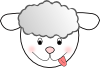 Smiling Bad Sheep Clip Art