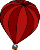 Hot Air Balloon Red Clip Art