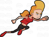 Free Running Woman Clipart Image