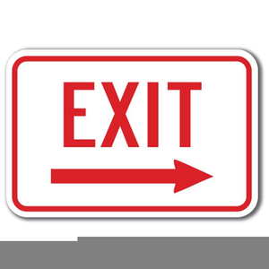 Free Clipart Exit Sign Image