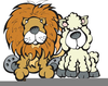 Lion And Lamb Clipart Image