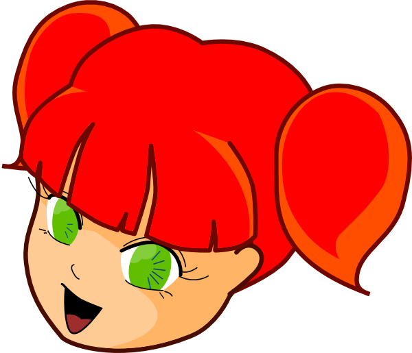 Red Hair Girl Clip Art at Clker.com - vector clip art online, royalty