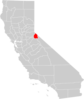 California County Map Alpine County Highlighted Clip Art