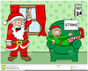 Santa On Strike Clipart Image