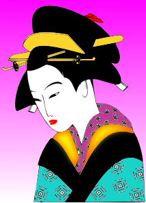 Japanese Woman Clip Art at Clker.com - vector clip art online, royalty