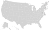 Usa Map W/labels Clip Art