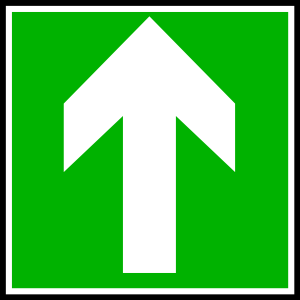 Directional Sign Continue Straight Clip Art