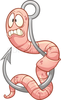 Worm On Hook Clipart Image