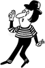 Mime Pantomime Clipart Image