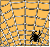 Spider On A Spider Web Clip Art