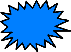 Blue Sunburst Clip Art at Clker.com - vector clip art online, royalty