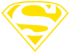 Wildcats Superman Logo(gold Only) Clip Art