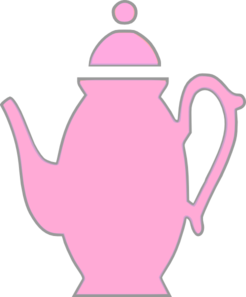 Pink Teapot Clip Art