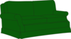 Green Sofa Couch Clip Art