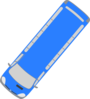 Blue Bus - 230 Clip Art