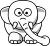 Elephant Goes Like This Clip Art