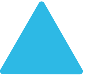 Blue Triangle Rounded Corners Clip Art