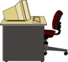 Computer Desk Clip Art