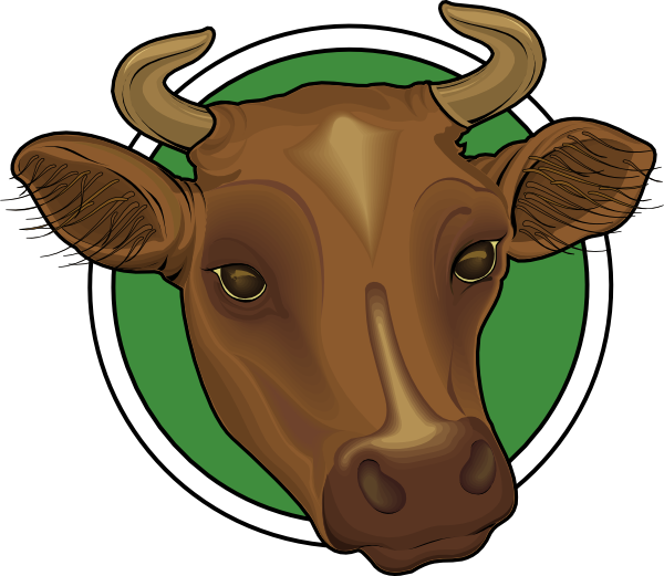 Download Mounted Cow Head Clip Art at Clker.com - vector clip art ...
