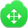 Free Green Cloud Cursor Drag Arrow Image