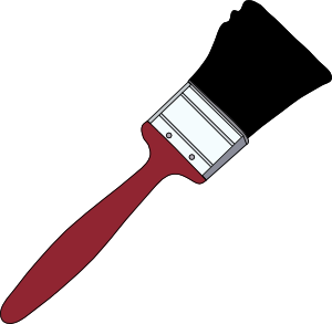 Tom Red Paintbrush Clip Art