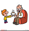 Grandpa And Grandson Clipart Image