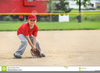 Dog Playing Baseball Clipart Image