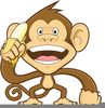 Monkey And Banana Clipart Image