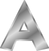 Effect Letters Alphabet Silver Clip Art