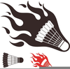 Badminton Clipart Fire Image