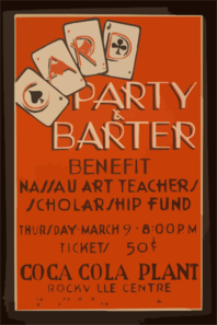 Party & Barter - Benefit Nassau Art Teachers Scholarship Fund Coca Cola Plant, Rockville Centre. Clip Art