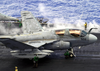 An Ea-6b Prowler Unfolds Its Wings On The Flight Deck Of Uss Constellation (cv 64) In Preparation For Launching From One Of Four Steam Power Catapults. Image