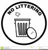 No Littering Clipart Image