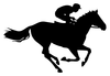 Clipart Horse Rearing Cowboy Image