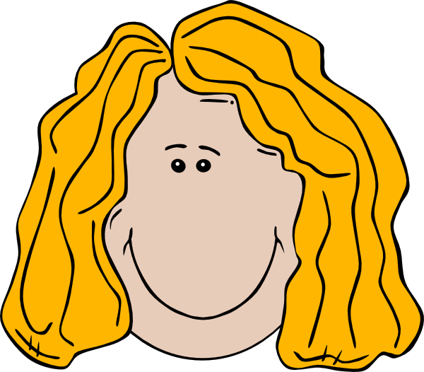 Lady Face Cartoon Clip Art at Clker.com - vector clip art 