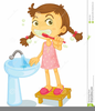 Clipart Child Brushing Hair Image