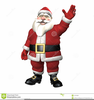 Santa Waving Clipart Image