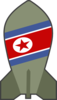 Simple Cartoon North Korea Bomb Clip Art