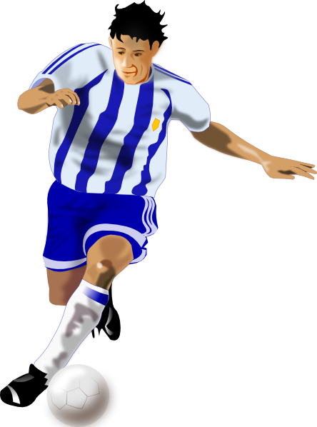 Download Futbolista Soccer Player Clip Art at Clker.com - vector ...
