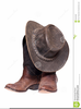 Cowboy Boots And Hats Clipart Image