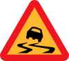 Slippery Road Sign Clip Art