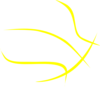 Basketball Yellow Outline Clip Art